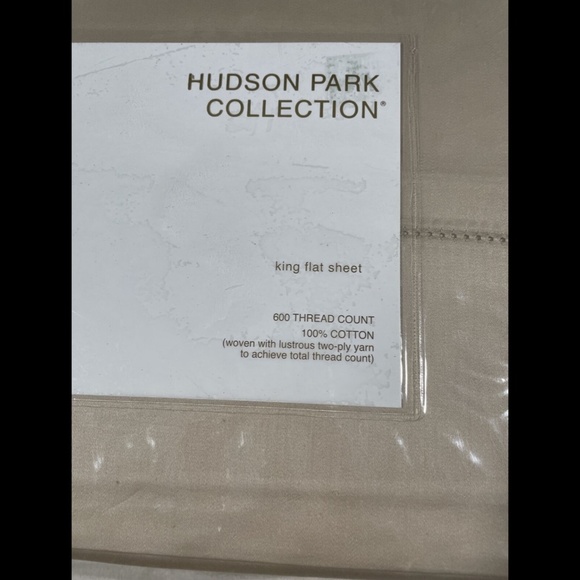 NIB [ King ] 600TC Cotton Flat Sheet for Hudson Park in Plumice‎ - Picture 2 of 11
